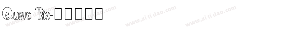 Qurve Thin字体转换